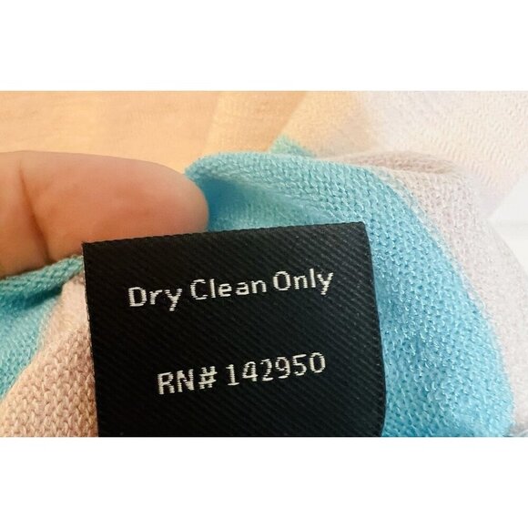 Rondina Knit Tank Top XL Blue Gray Stripes Sleeveless Stretch Style# 603266 NWT - Picture 8 of 8